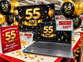 🎉 55 ans, ça se fête avec des promos incontournables !